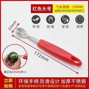陈皮开皮器新会小青柑制作工具小青柑挖肉勺子柑普茶挖肉勺大红柑