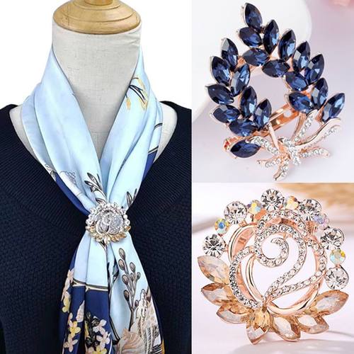 围巾固定扣秋冬新款丝巾扣两用胸针不掉色披肩扣女t桖扣环衣角打