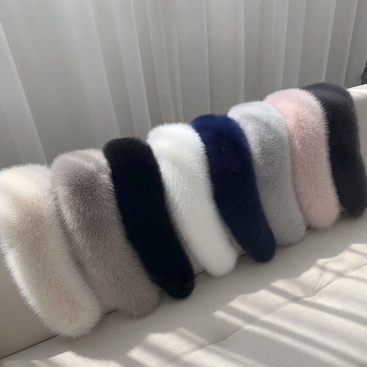 羽绒服帽子可拆卸单买毛领单卖白色仿狐狸毛男女通用羽绒服大衣毛