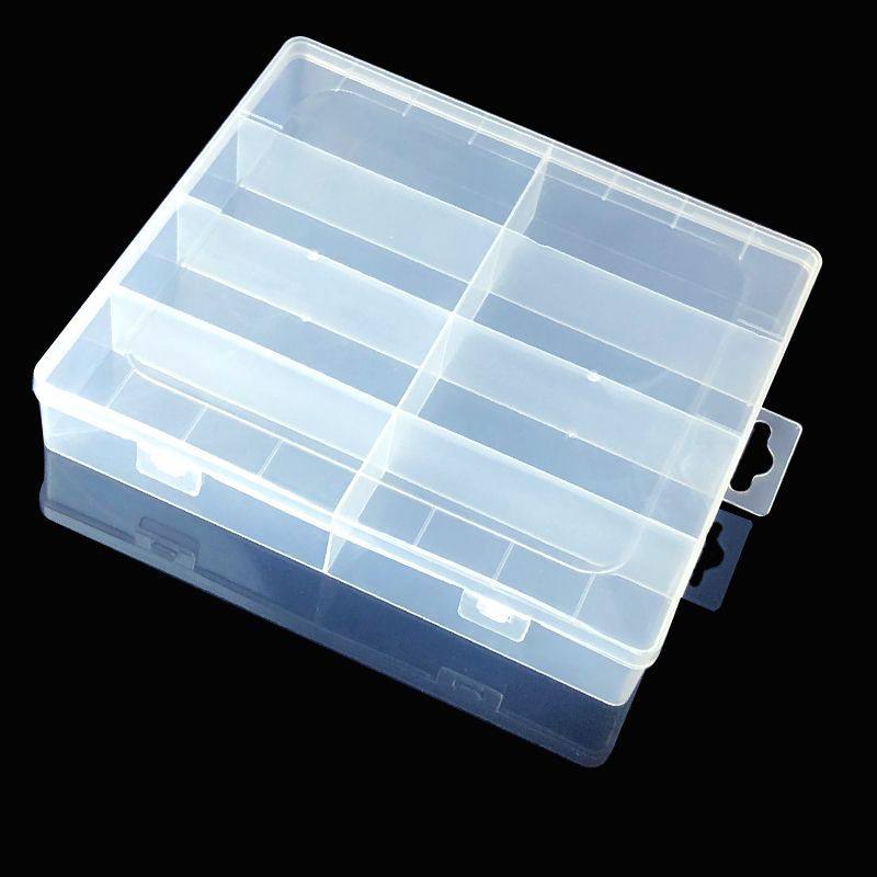 胸针礼盒空盒透明塑料收纳盒8格固定耳钉耳环项链戒指胸针饰品盒