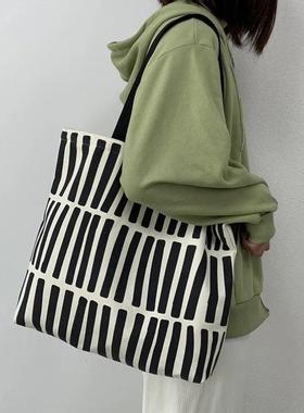 Women Canvas Tote Bag Faion Korean Cotton Cloth帆布手提包