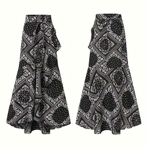 N 10617 Belted high waist mermaid skirt 系带鱼尾半裙