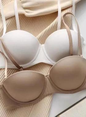 Seams Bras for Women Invisible Undeear Pu Up Bra 1 2