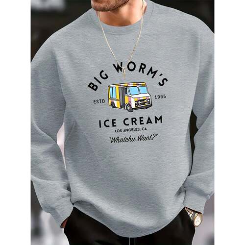 E 99001 Car graphic print long sleeve 汽车图形印花长袖