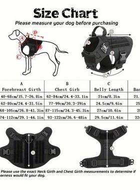Large Dog Harness Tactical Dog Harness Dog Vest Harness for