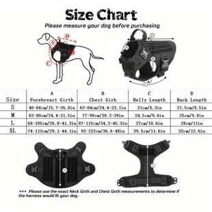 Large Dog Harness Tactical Dog Harness Dog Vest Harness for