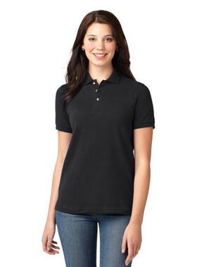 Ladies Heavyweight Cotton Pique Polo. 跨境代发