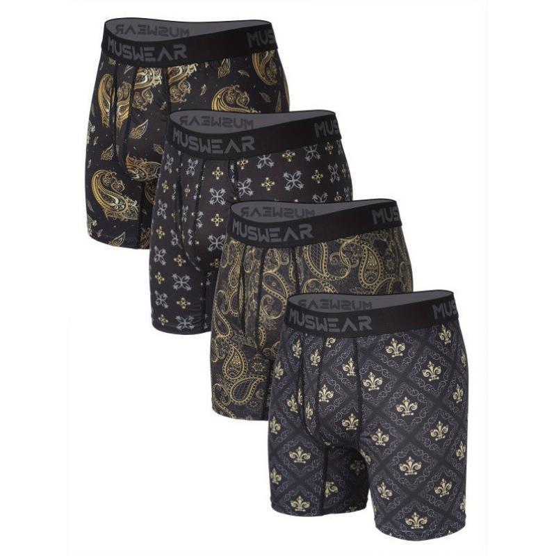 2025跨境新款 n's Undeear 男士速干平角内裤套装吸湿排汗