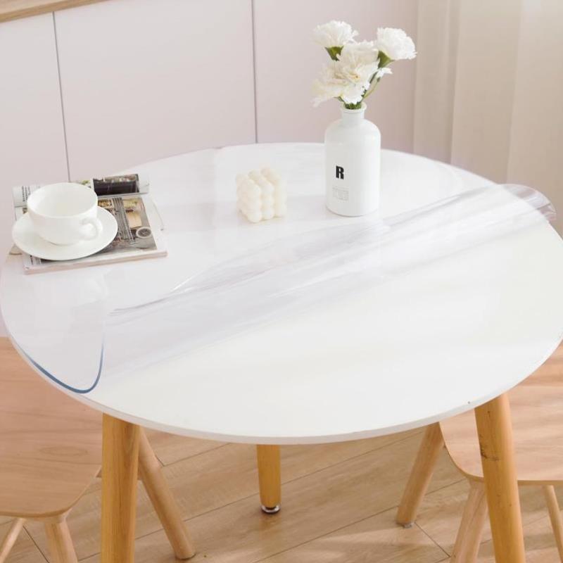 款Christmas Halloween 47 Inch Clear Round Table Cover