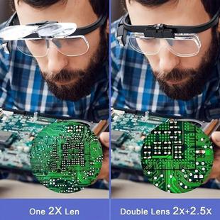 1pc Headband Magnifying Glasses Rechargeable Magnifier