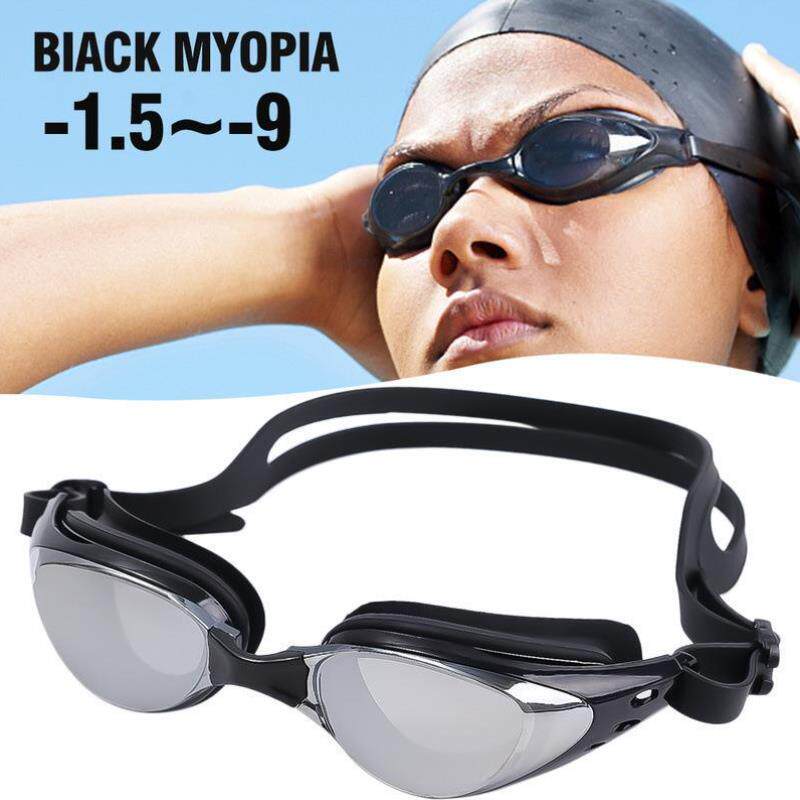 Myopia Swimming Glasses Prescription -1.0~-9.0 Waterproof