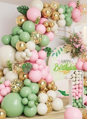 Christmas Halloween 109pcs Green Pink Ballon Arch Garland