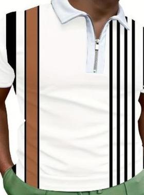 款Plus Size Trendy ripe Print Polo Shirt for n Lapel