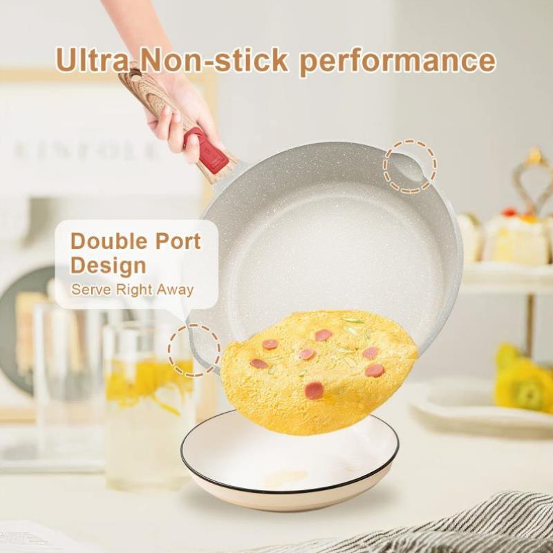 H 315 11 inch/5Qt Nonstick Deep Frying Pan wh Lid Non
