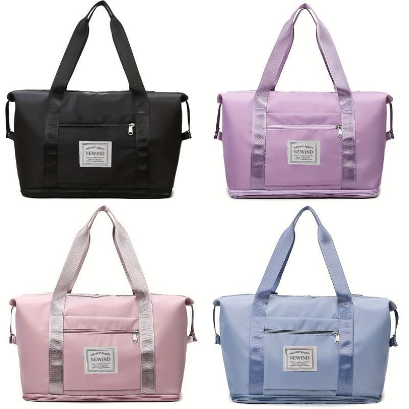1 Pack Foldable Travel Duffel Bag wh Wet Compartment跨境