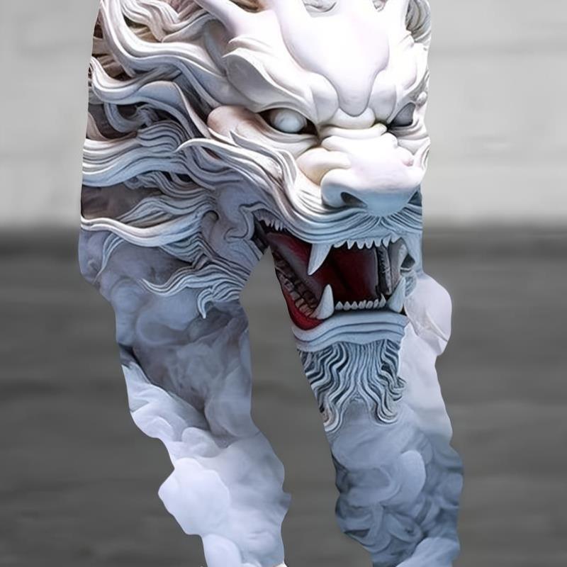men's Casual Su Animal Lion 3D Printed Digal Hoodie跨境