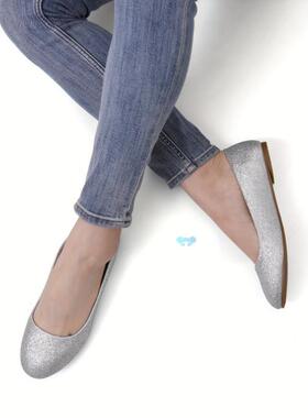 Women's Simple Ballerina Walking Flats Shoes Elegant全彩暖光