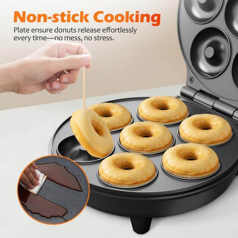 V 769 1pc Donut Waffle Cake Maker 7 Slots Home蛋糕机