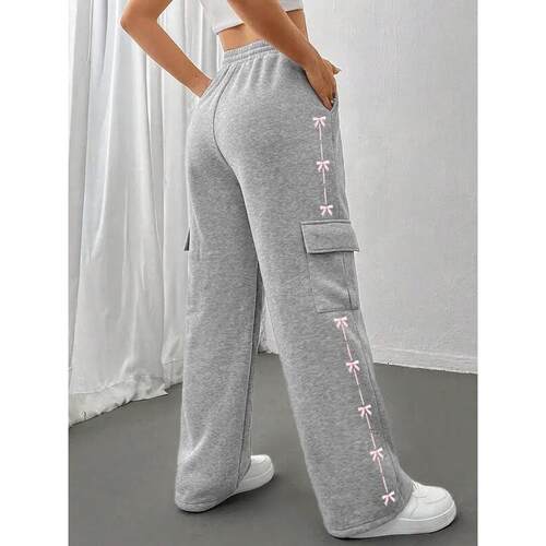 X 10693 Bow Print Sweatpants 蝴蝶结印花卫裤