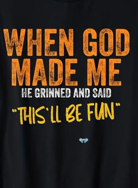 men's Faion Trend Cotton Round Neck Casual Letter Printed