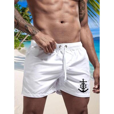 O 25056 Men Pocket Three Quarter Beach Shorts 士口袋沙滩裤