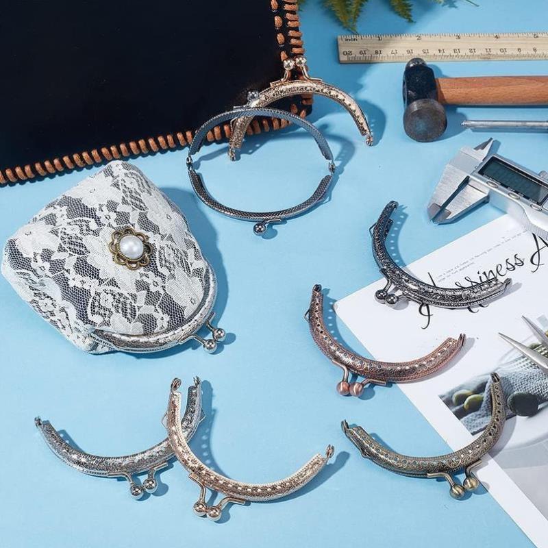 5 Color Purse Clasp Frame 10pcs Wallet Kiss Clasp Lock Retro