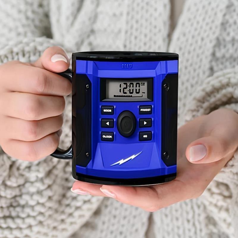 海外仓 Glassware Drinkware 盎司可重复使用陶瓷收音机马克杯带