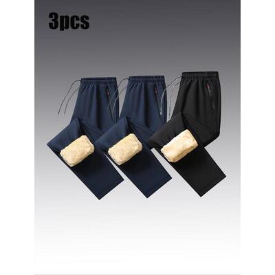 L 72322 Thick Fleece Cotton Padded Sport Pants 加厚羊羔绒长