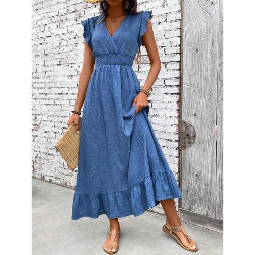 H 76556 Waist Vacation Dress 收腰度假长裙