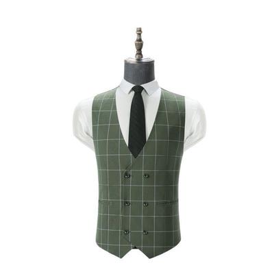 跨境n's Plaid wedding Tuxedo Slim F Su Double Breasted