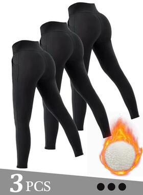 I 13825 Sherpa lined warm stretch leggings 加绒加厚弹力保暖