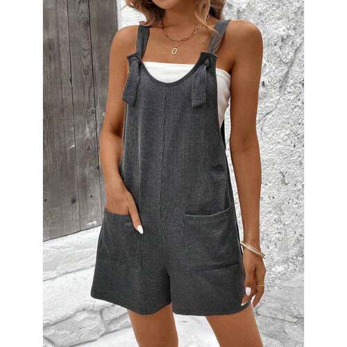 H 92573 Knitted sleeveless wide leg jumpsuit 针织无袖阔腿连