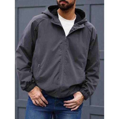 H 46673 Korean loose hooded outdoor jacket 韩版宽松连帽户外