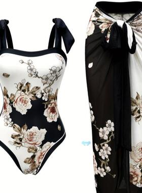 New yle Faionable Swimsu Short Skirt Two piece Set跨境