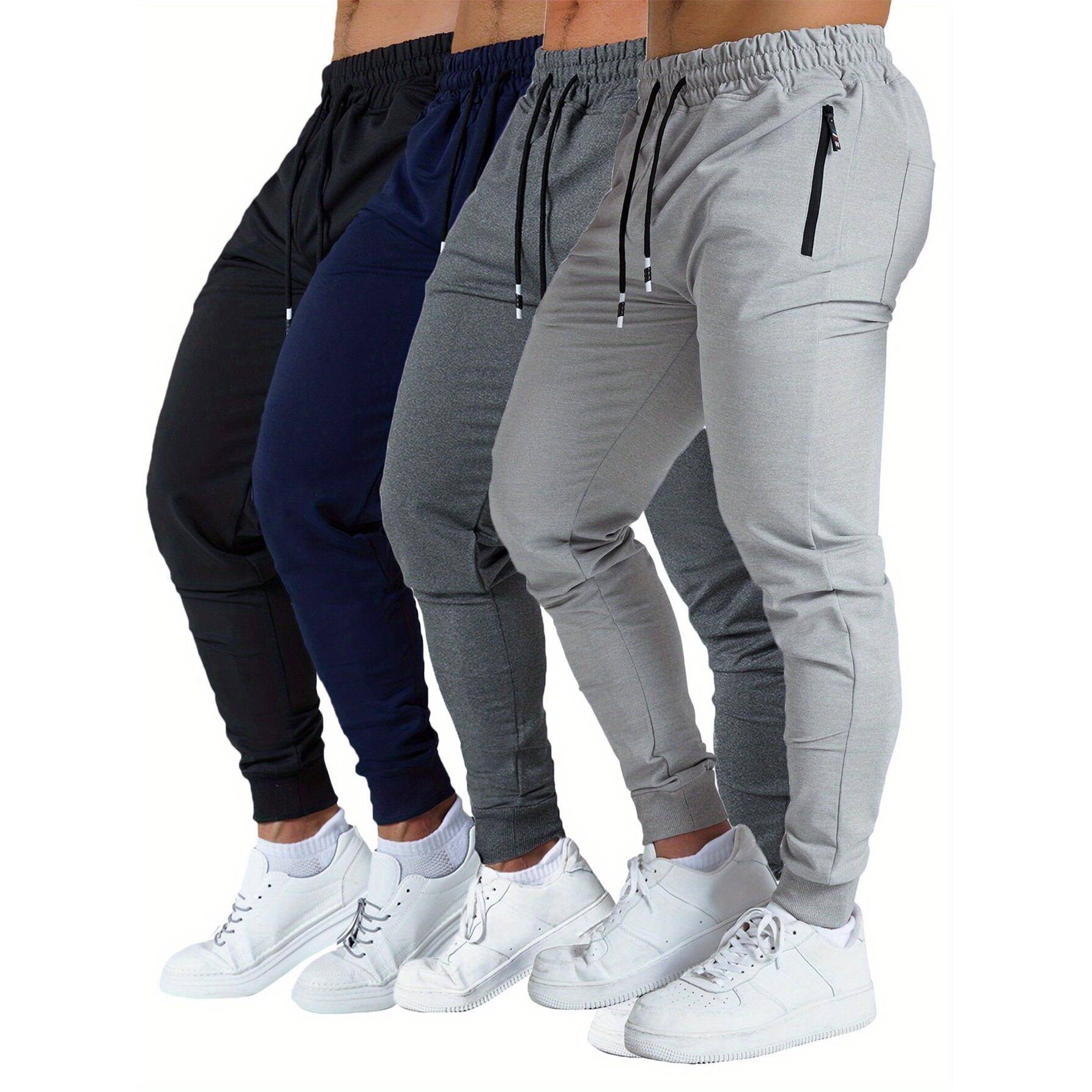 T 1443 Men's Slim Fit Fleece Joggers 运动长裤 - 实物图
