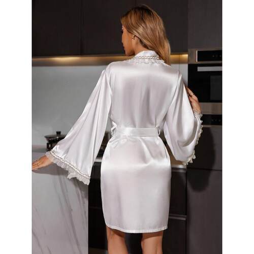 H 89092 Long sleeve satin pajama set 缎面睡衣套装