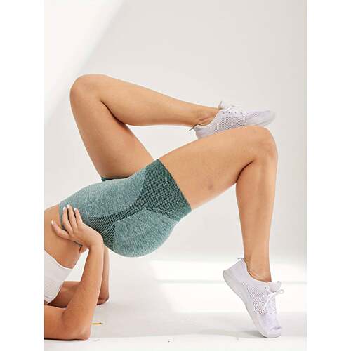 J 11770 High Waist Seams Yoga Shorts 腰瑜伽短裤