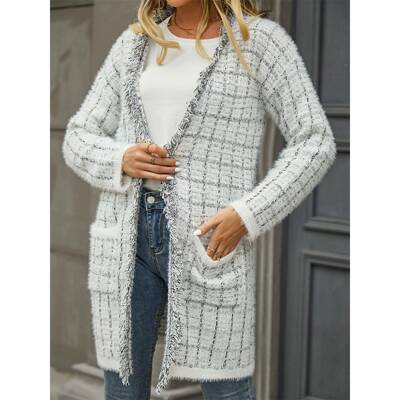 H 36361 Colorful Fringe Knit Cardigan 彩色流苏开衫