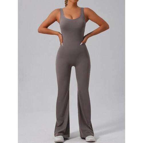H 51017 Seams Hollow Out Yoga Bodysuit 镂空瑜伽连体衣