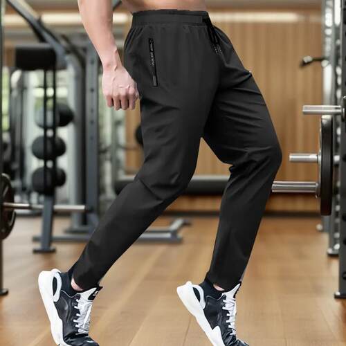 H 54337 Men's Nylon Ice Silk Pants 锦纶冰丝长裤