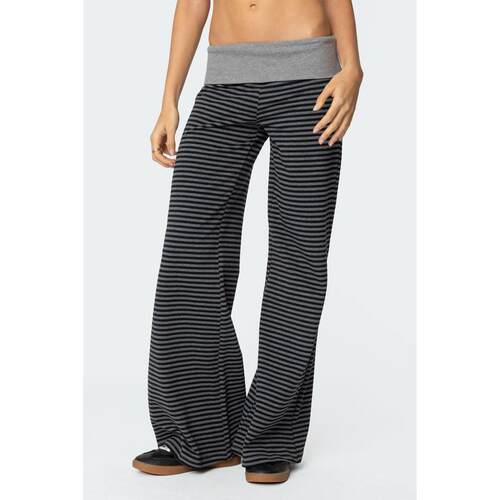 H 40781 Striped wide leg maternity pants 条纹阔腿孕妇休闲裤