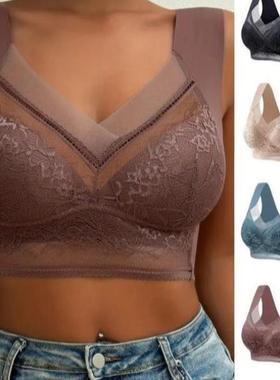 4pcs of mixed color Women's lace contrast undeear daily