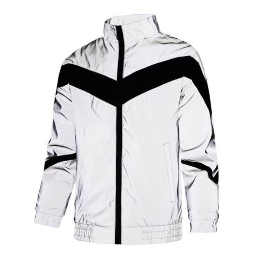 H 43596 Color Block Hooded Jacket 拼色连帽夹克