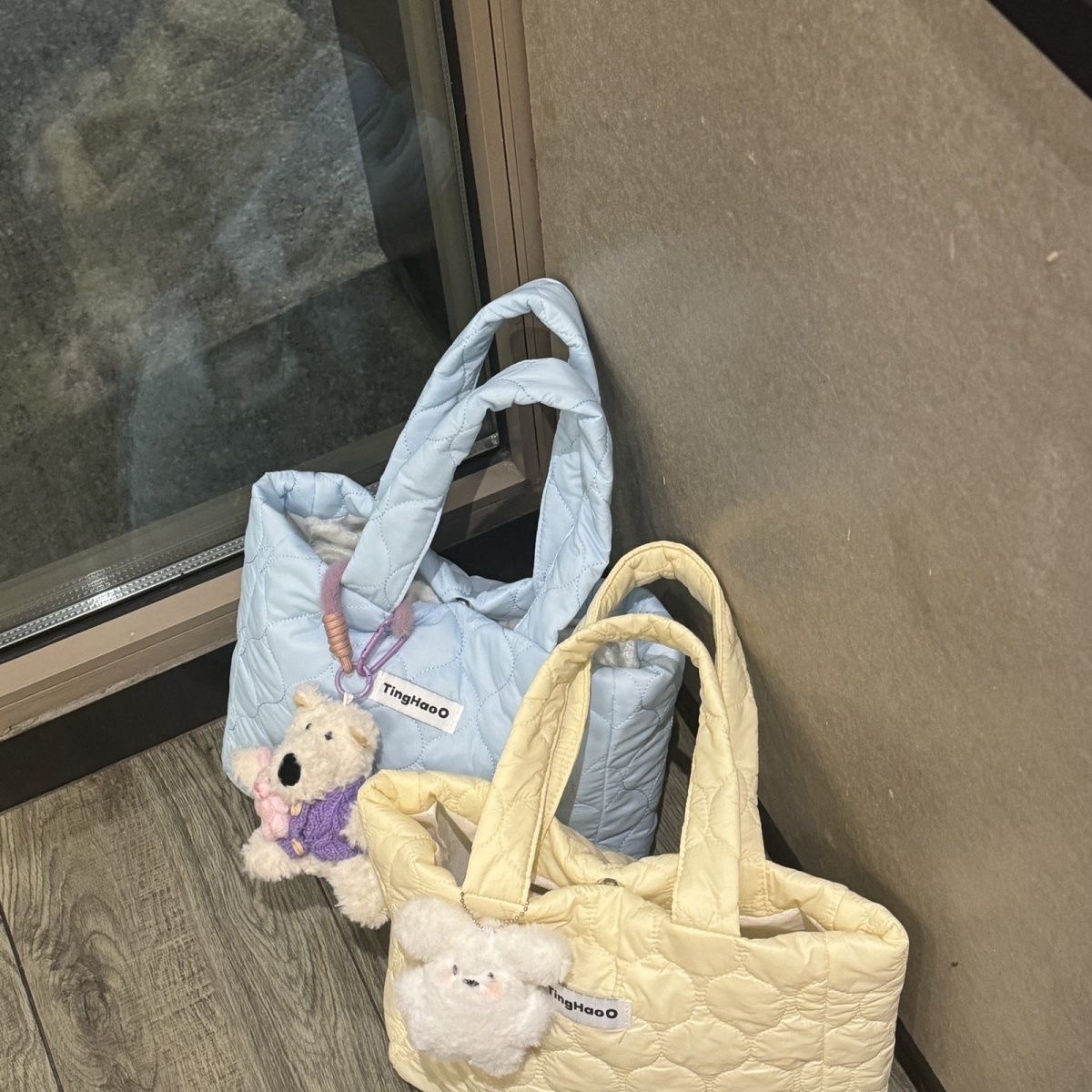 冬季夹棉马卡龙色系高颜值原创手拎包单肩包大容量通勤女包潮流