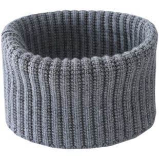 毛毛围领羊绒围脖男女款 加厚脖套羊毛针织围巾秋冬保暖套头护脖子