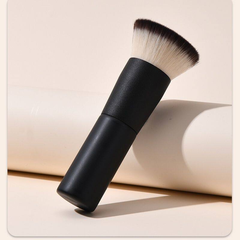 上粉底液的刷子平头压油粉饼刷超柔软纤维深蓝新手推荐底妆便携面