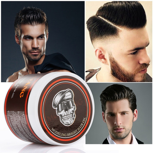 Men Hair Wax Pomade hair Oil Skeleton Hair Mud Gel