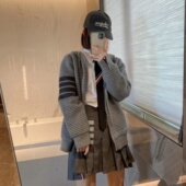 TUMA TB加厚拉链卫衣廓型大版 外套羊毛针织开衫 早春季 休闲连帽衫