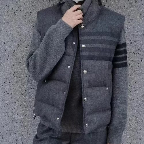 TB全羊毛新款90白鸭羽绒服马甲