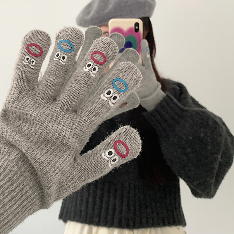 小红书推荐！手指表情触屏手套